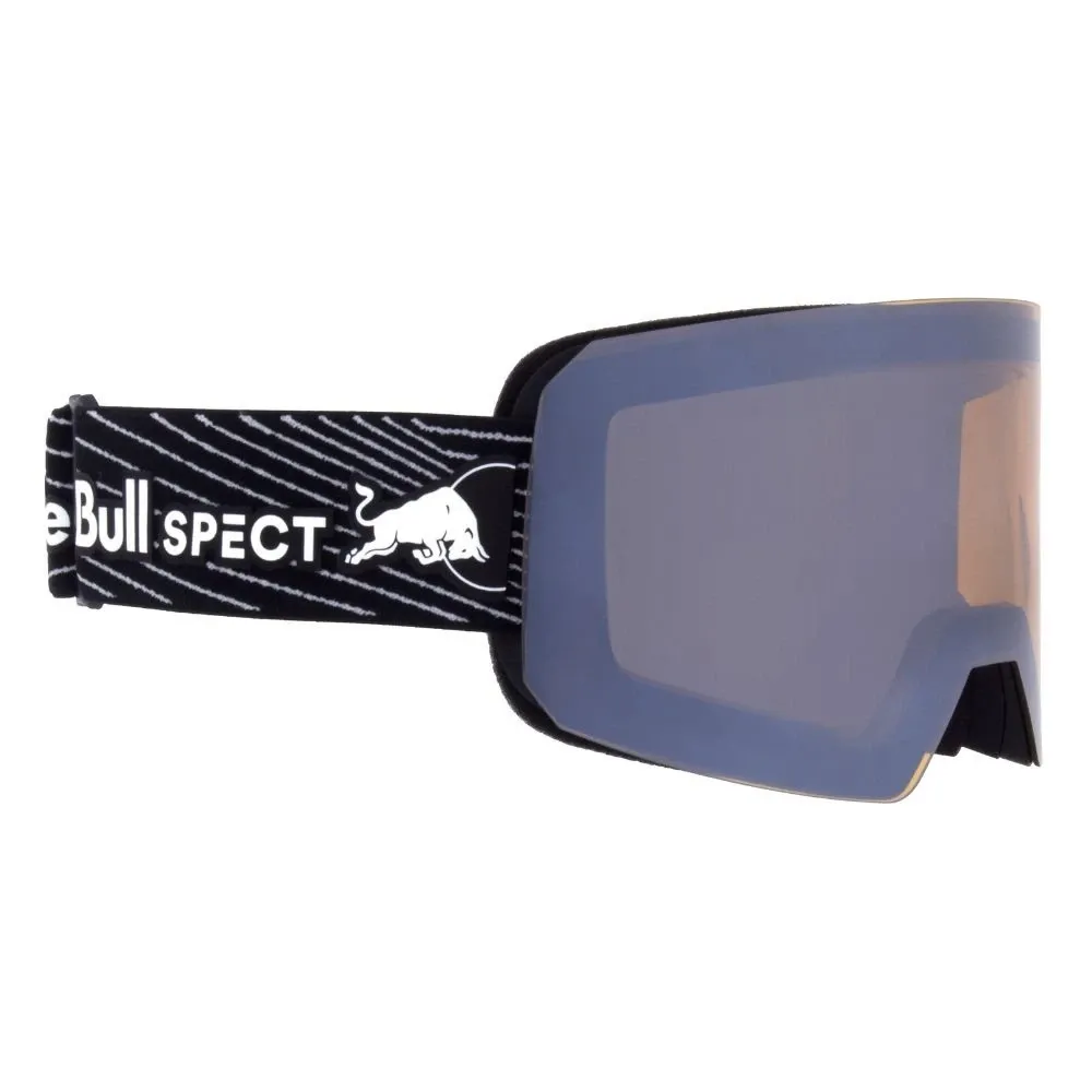 Maschera da sci con fascia Red Bull Line Matt Black Nero/Bianco