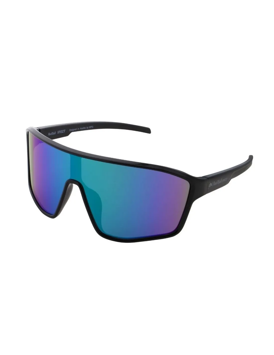 Occhiali da sole Red Bull Daft nero lucido / verde viola