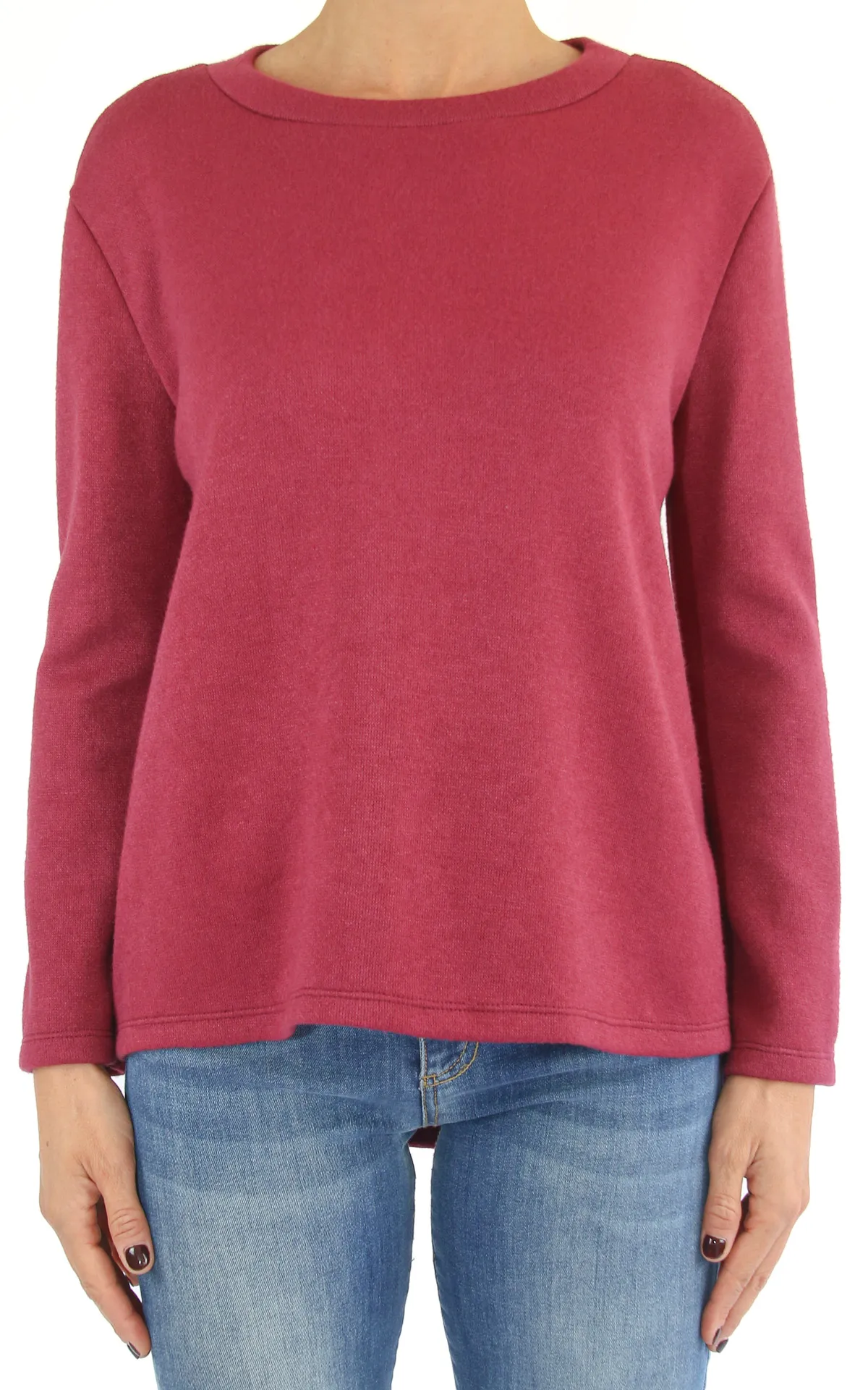 Off-On – maglia tinta unita – bordeaux
