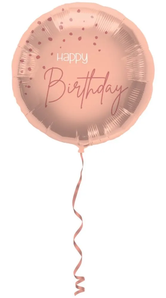 Palloncino Happy Birthday rosa