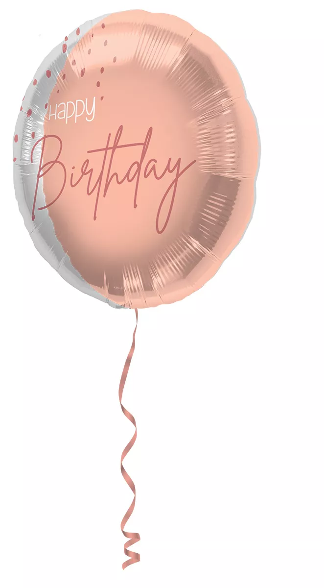 Palloncino Happy Birthday rosa