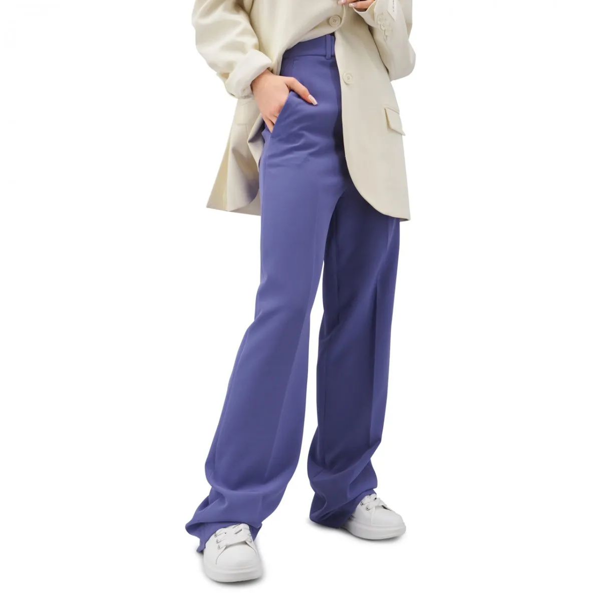 Pantalone Dritto Con Etichetta