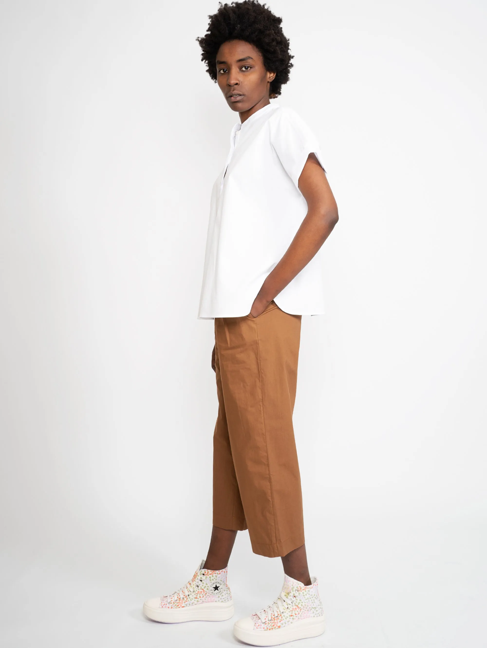 Pantaloni con Pences Marrone