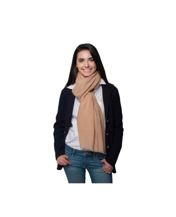 Pashmina in puro cashmere Beige