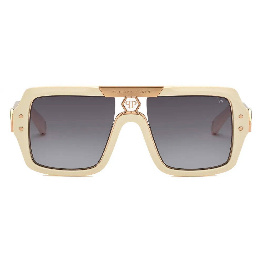 Philipp Plein - Occhiali da Sole Squadrati - Avorio - Occhiali da Sole - Philipp Plein Eyewear