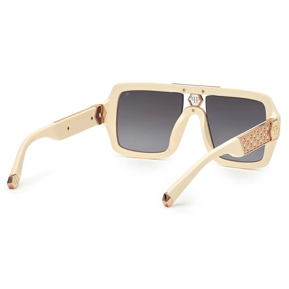 Philipp Plein - Occhiali da Sole Squadrati - Avorio - Occhiali da Sole - Philipp Plein Eyewear