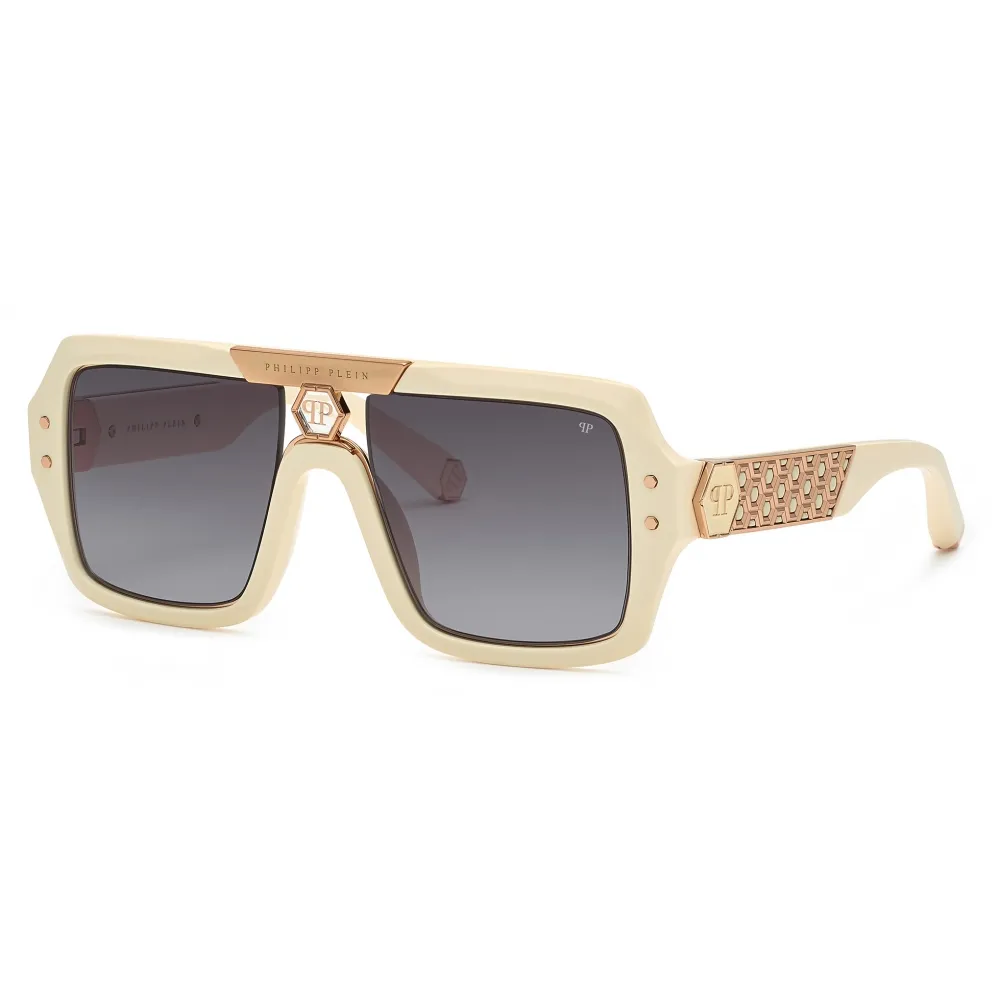 Philipp Plein - Occhiali da Sole Squadrati - Avorio - Occhiali da Sole - Philipp Plein Eyewear