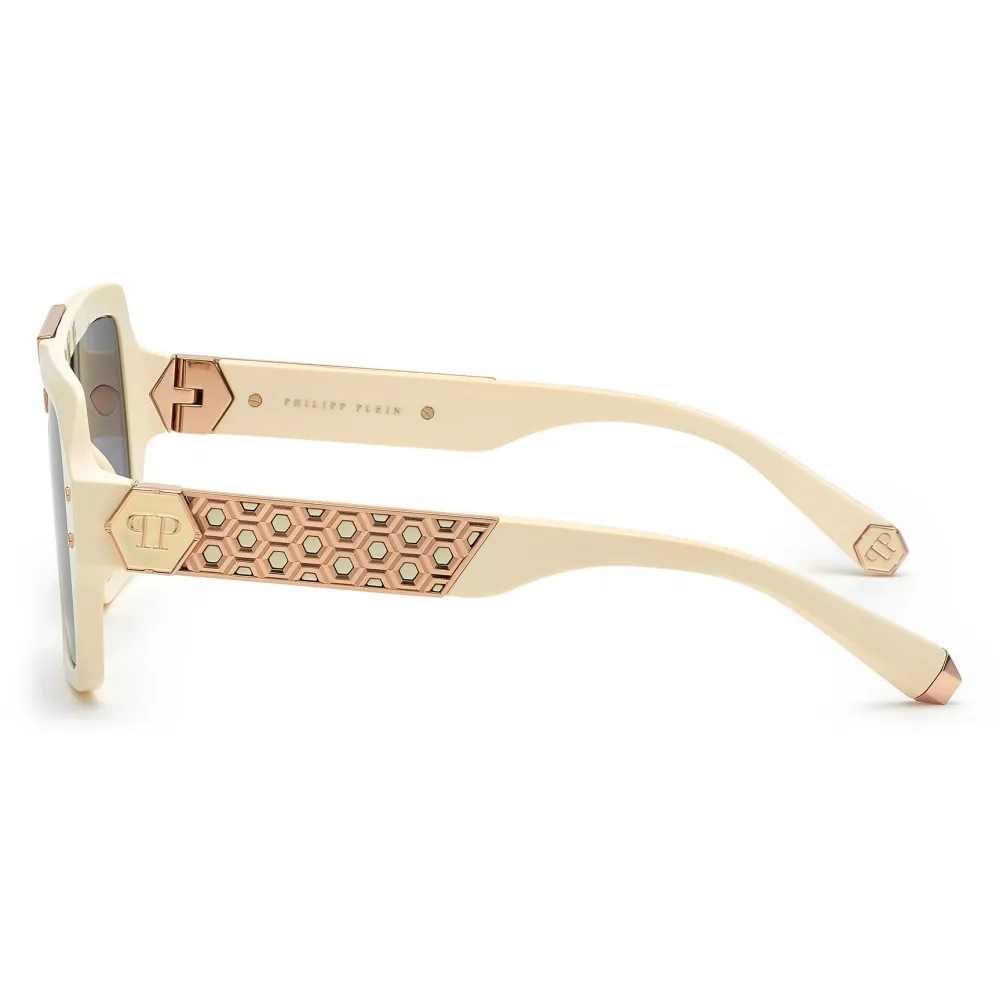 Philipp Plein - Occhiali da Sole Squadrati - Avorio - Occhiali da Sole - Philipp Plein Eyewear