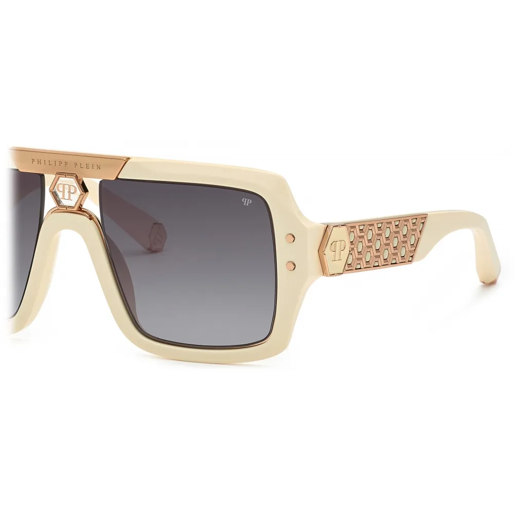 Philipp Plein - Occhiali da Sole Squadrati - Avorio - Occhiali da Sole - Philipp Plein Eyewear
