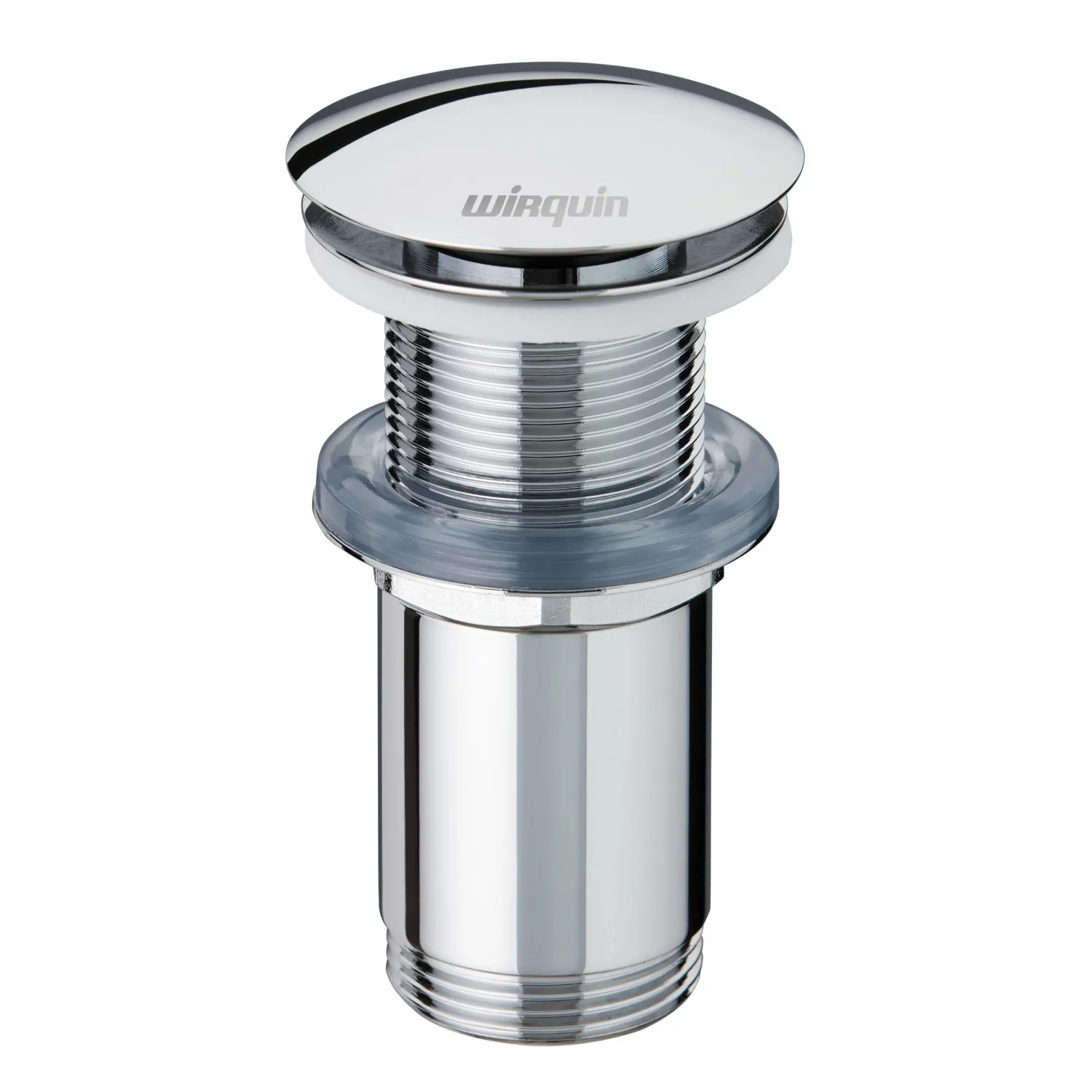Piletta lavabo Quick clac in Ottone cromato senza troppo pieno