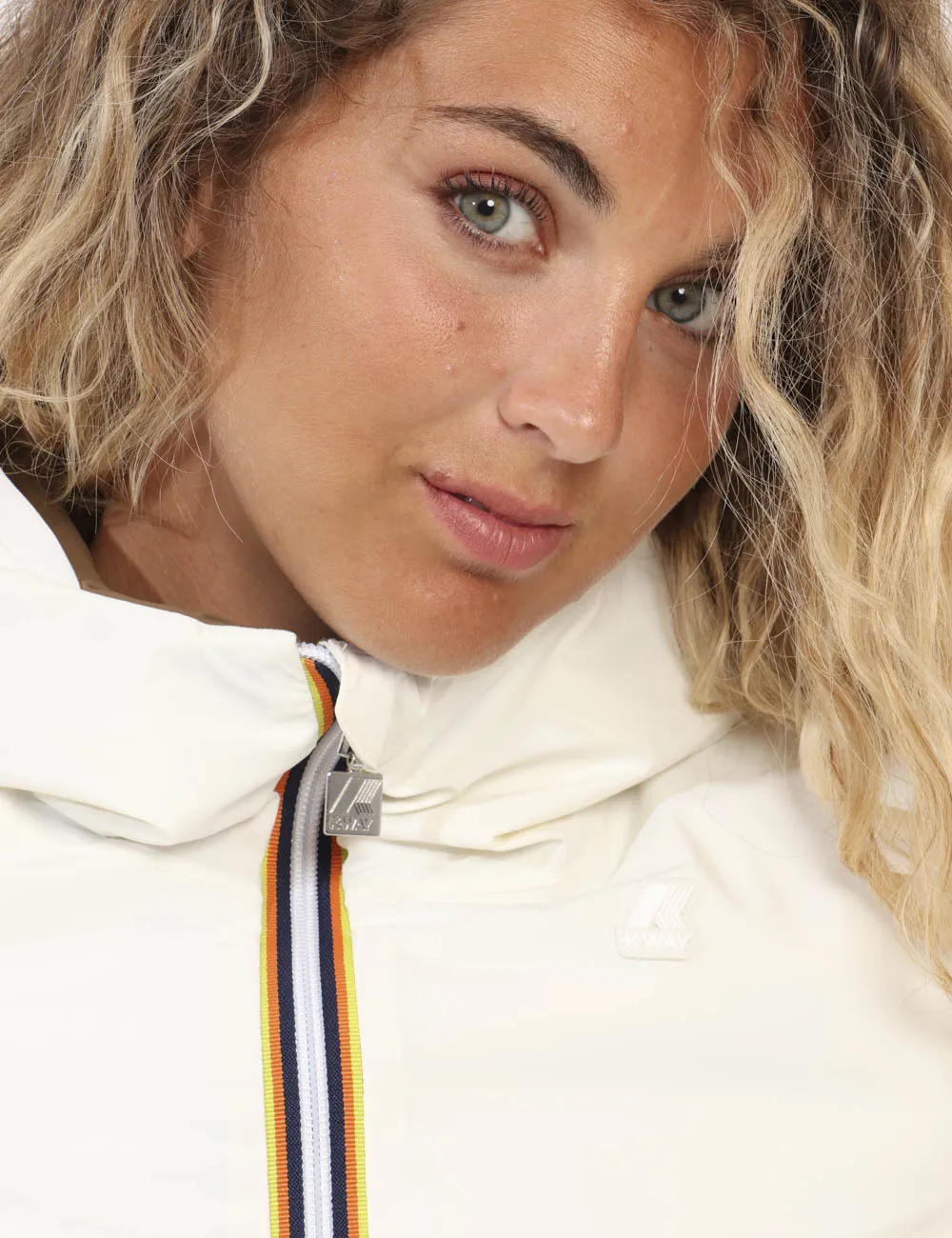 Piumino K-Way Bianco