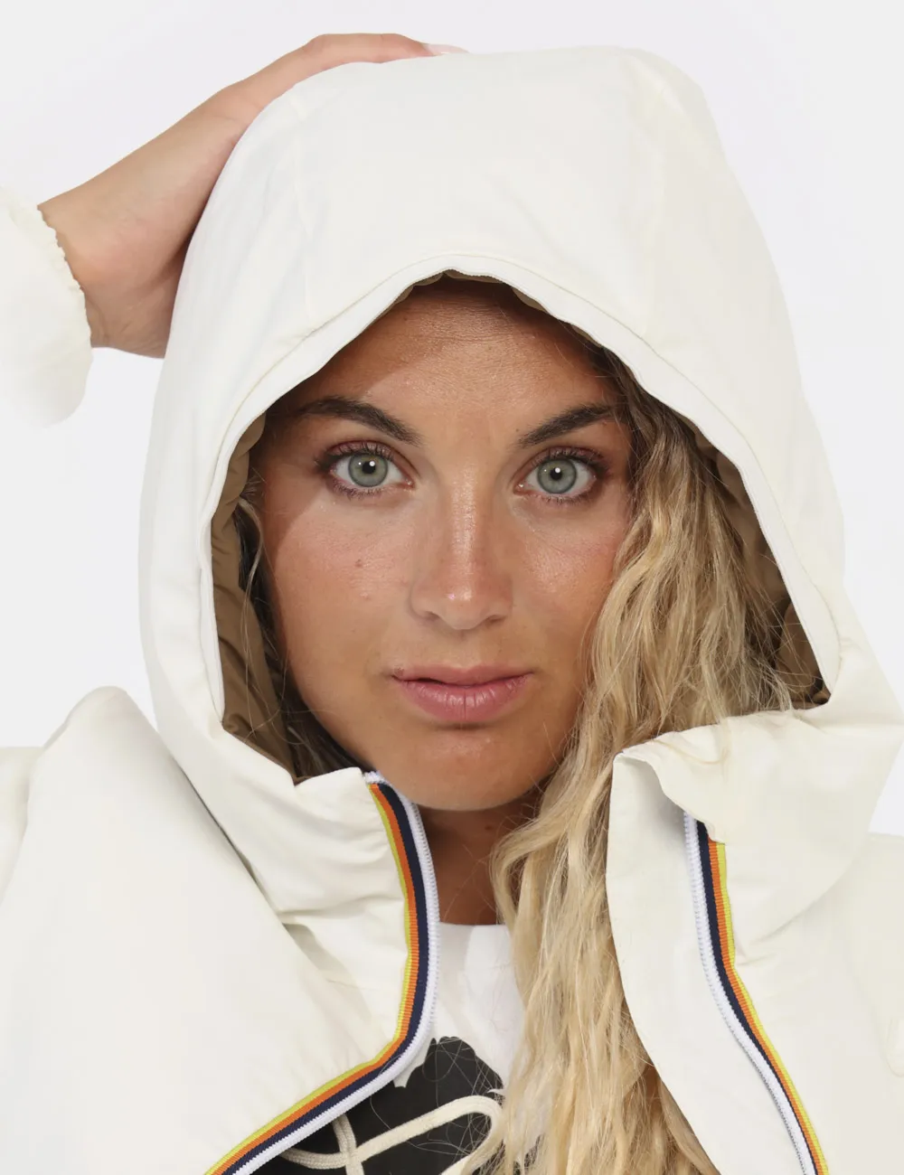 Piumino K-Way Bianco