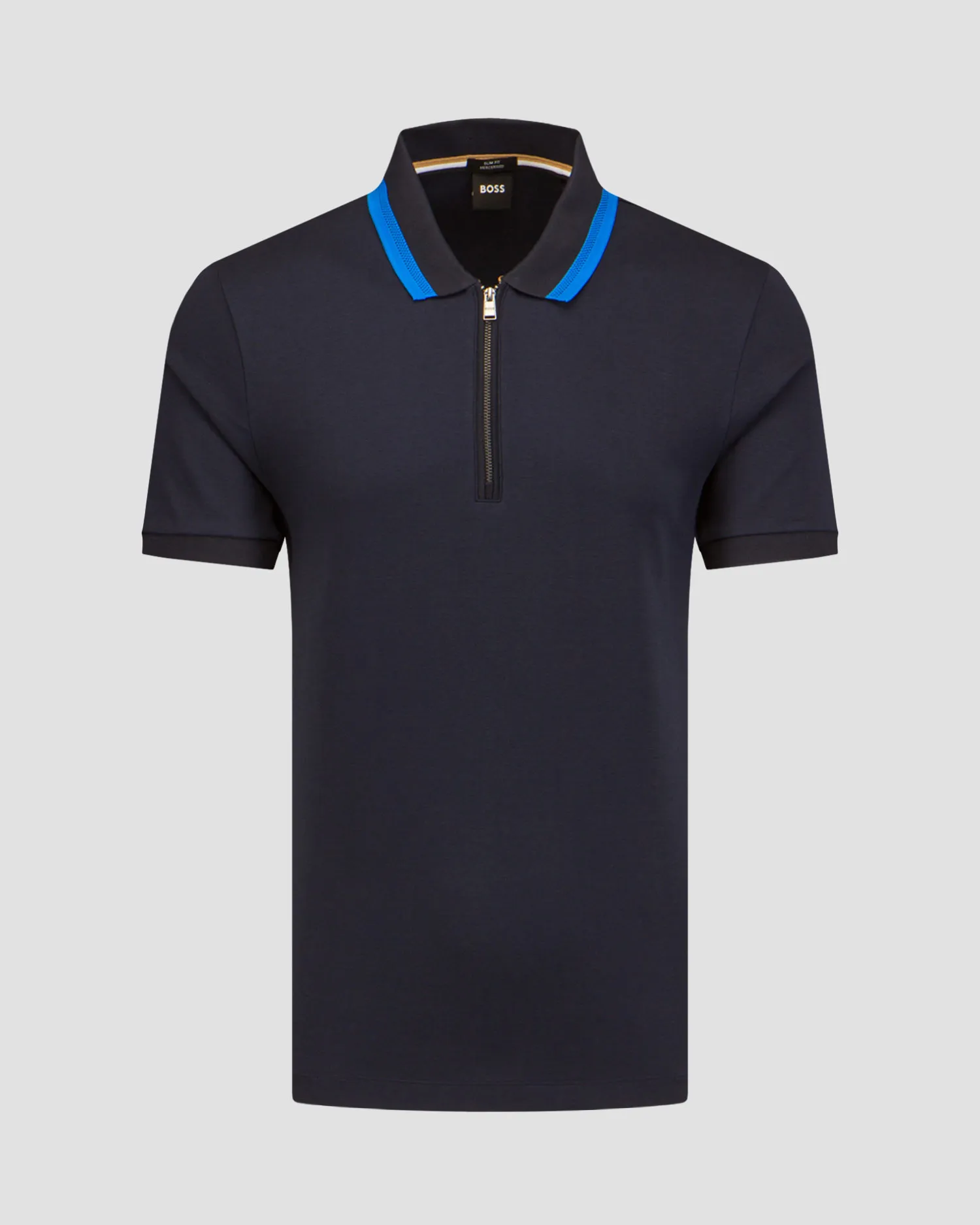Polo blu da uomo Hugo Boss Polston 50494662-404