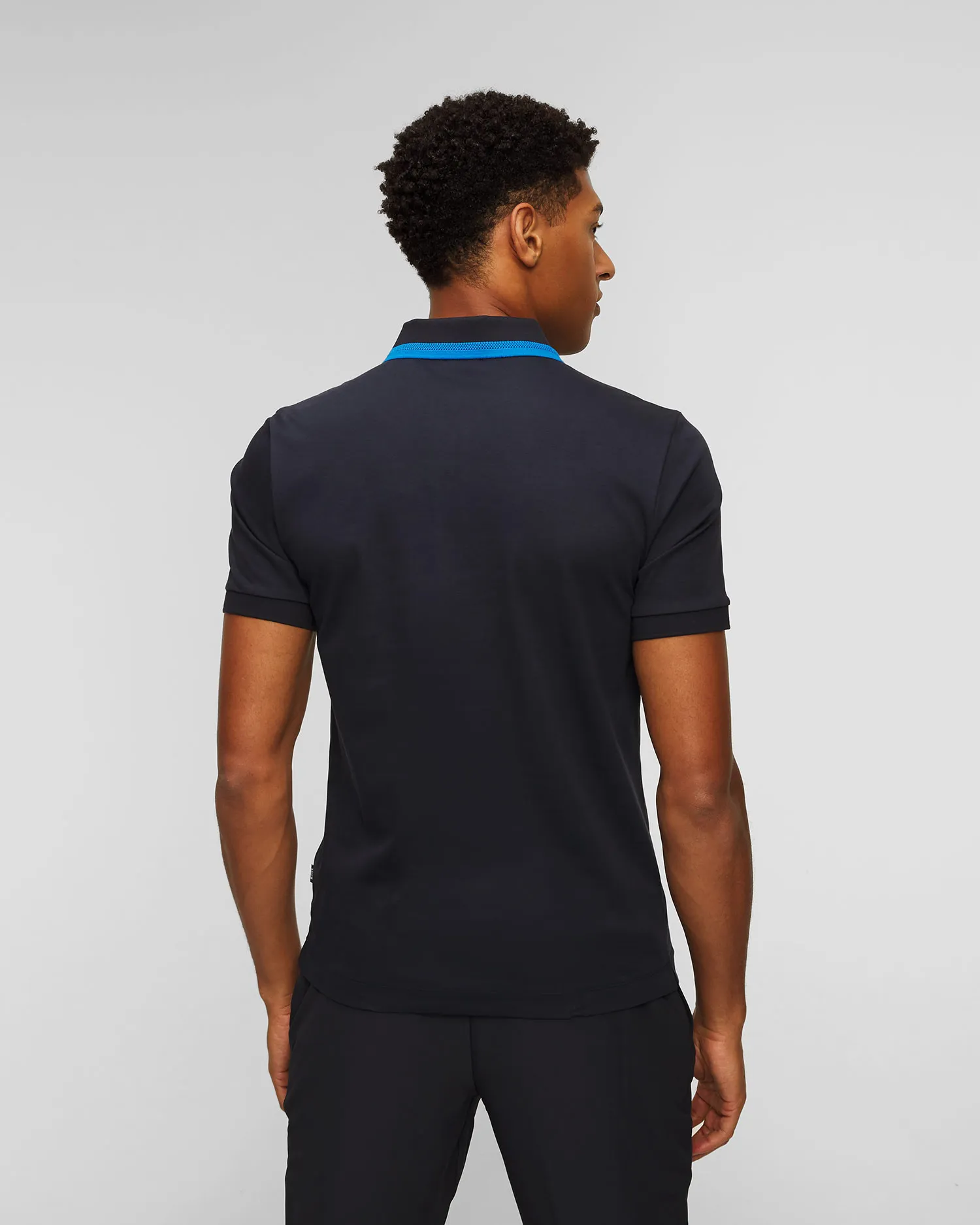 Polo blu da uomo Hugo Boss Polston 50494662-404