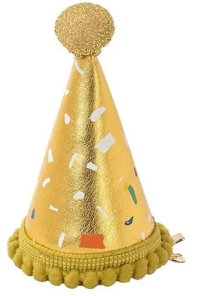 Pomposo cappello cono in tessuto