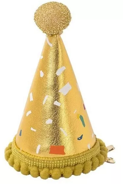 Pomposo cappello cono in tessuto