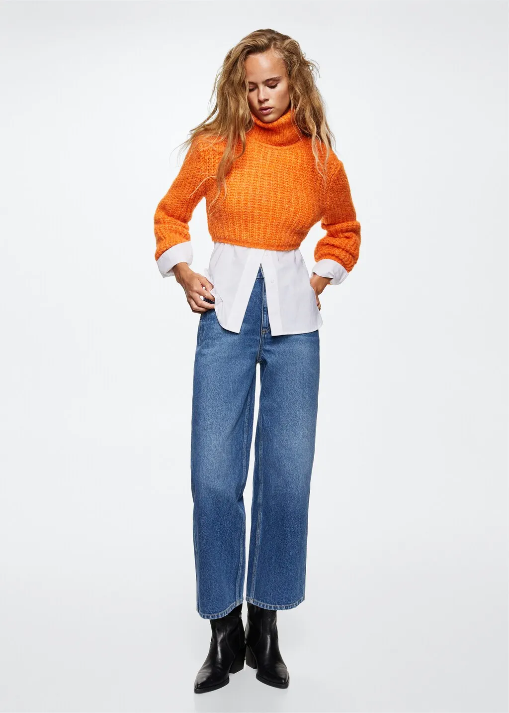 Pullover maglia crop