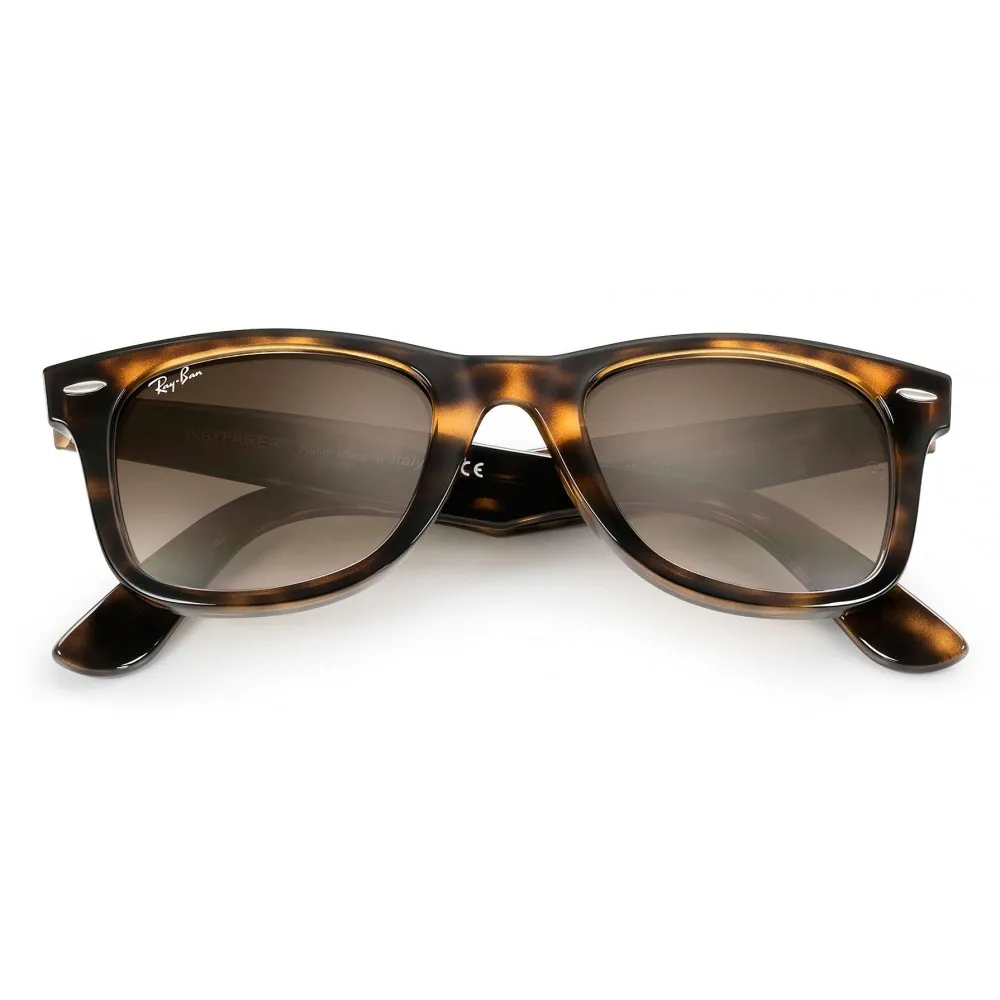 Ray-Ban - RB4340 710/51 - Original Wayfarer Ease - Tartaruga - Lente Marrone Chiaro Sfumata - Occhiali da Sole - Ray-Ban Eyewear