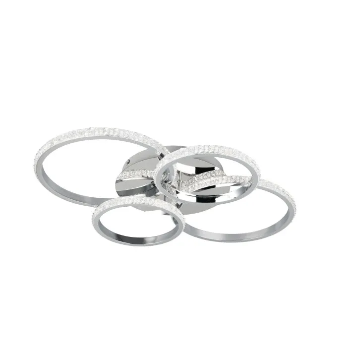 Reality CIRES Plafoniera LED Cromo, 1-Luce