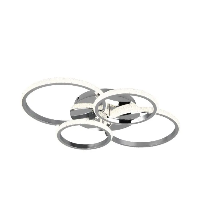 Reality CIRES Plafoniera LED Cromo, 1-Luce