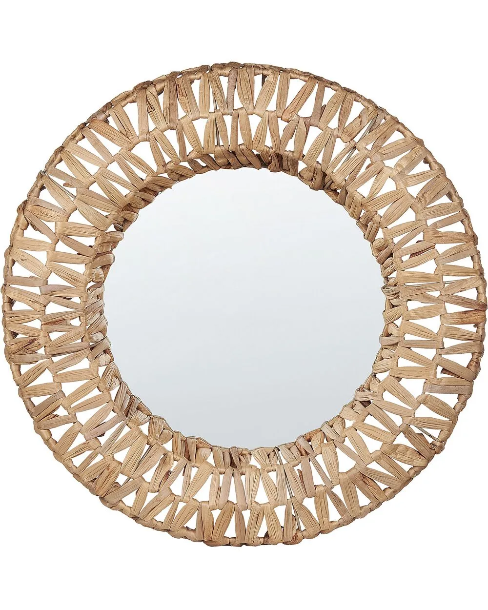 SABAOI Wall Mirror 58 cm 58 cm Natural Wood