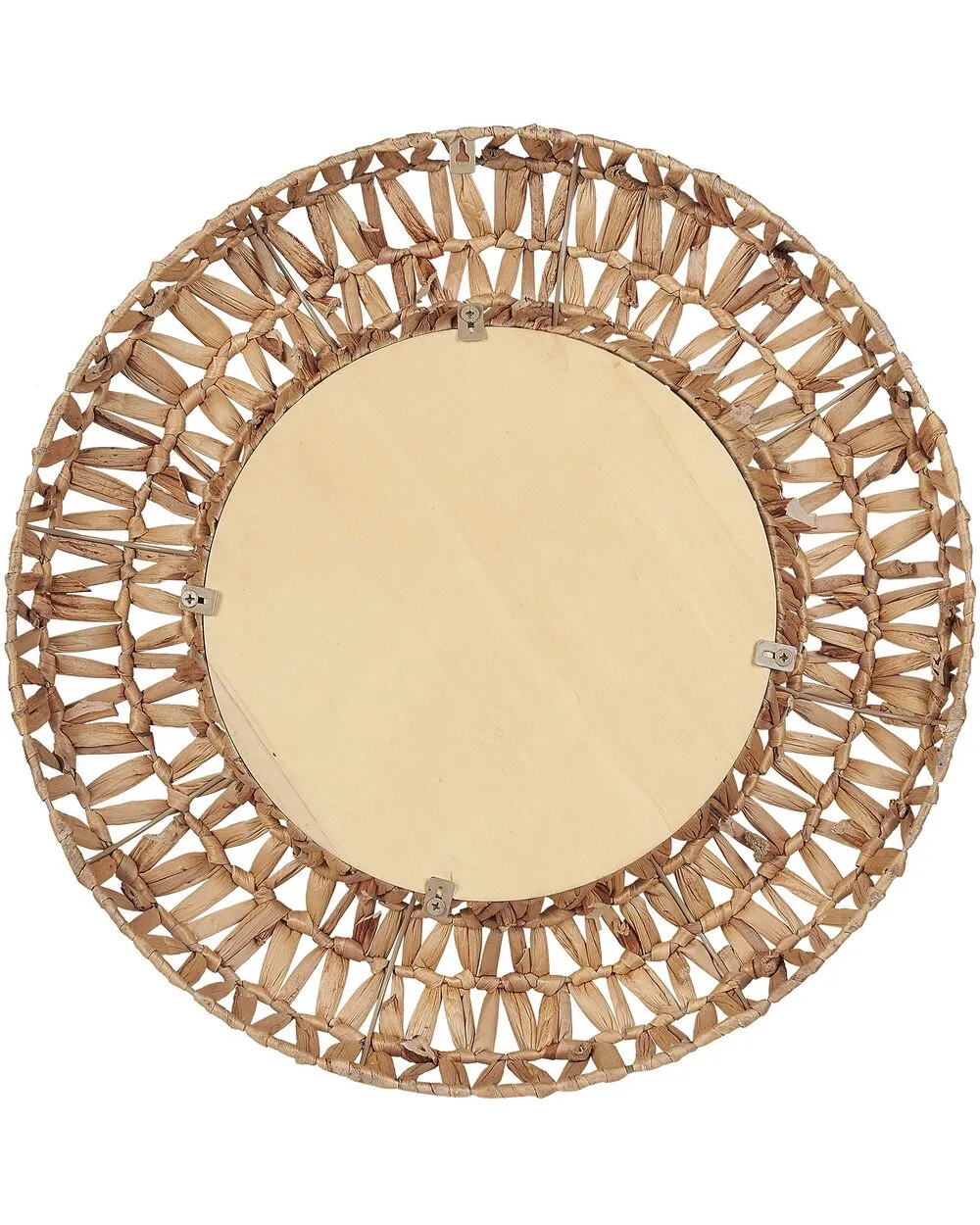 SABAOI Wall Mirror 58 cm 58 cm Natural Wood