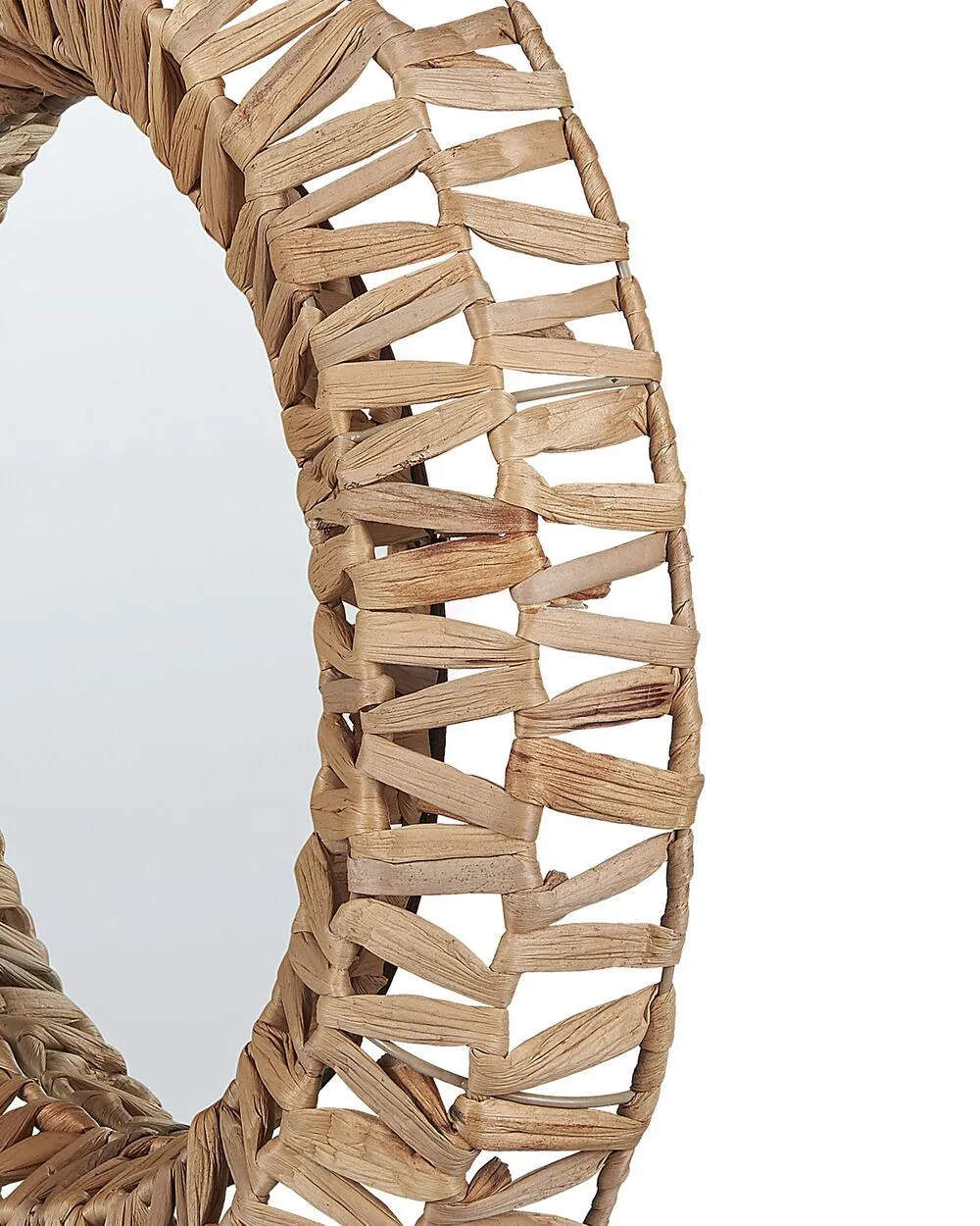 SABAOI Wall Mirror 58 cm 58 cm Natural Wood