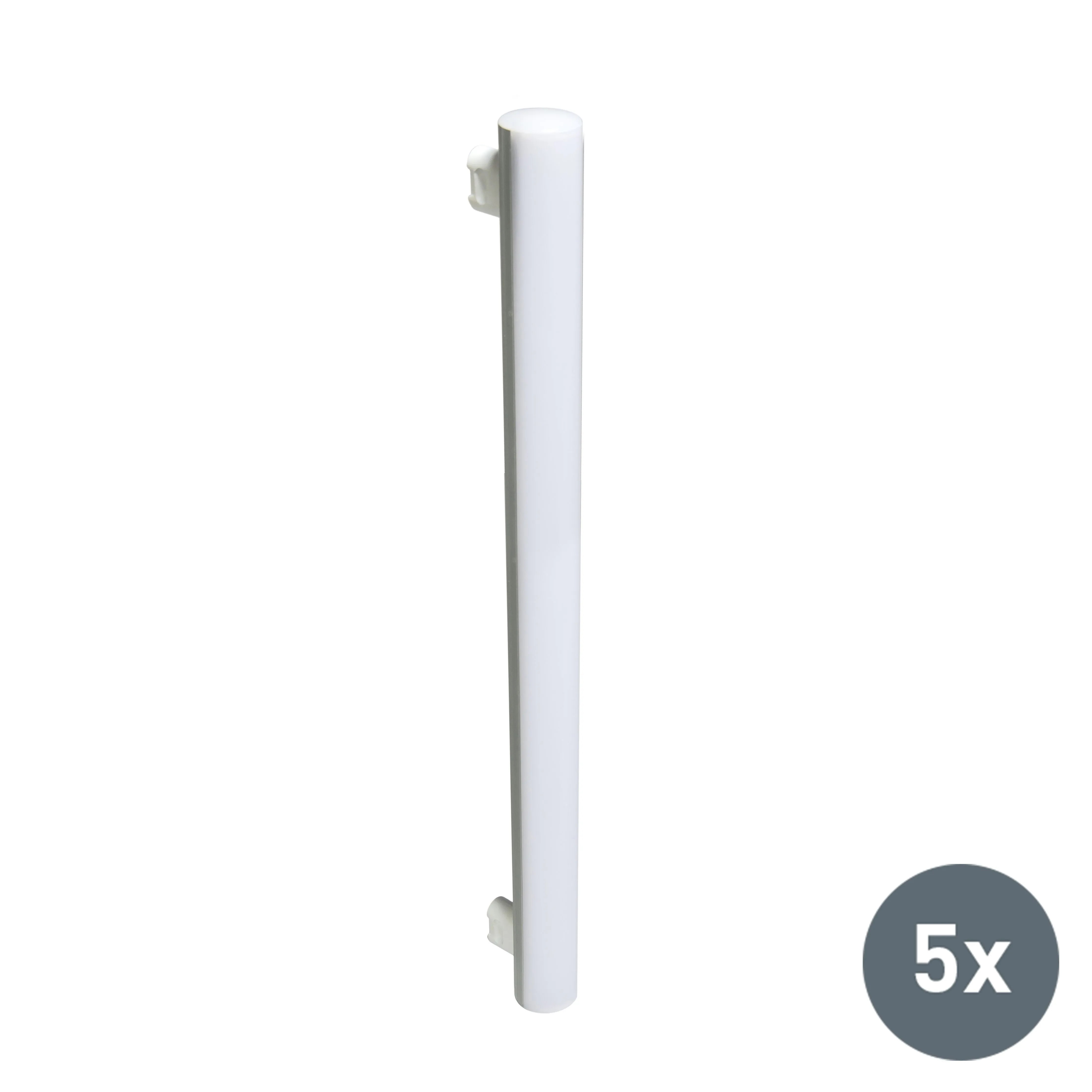 Set di 5 tubi a LED 240V 7W 2700K bianco caldo