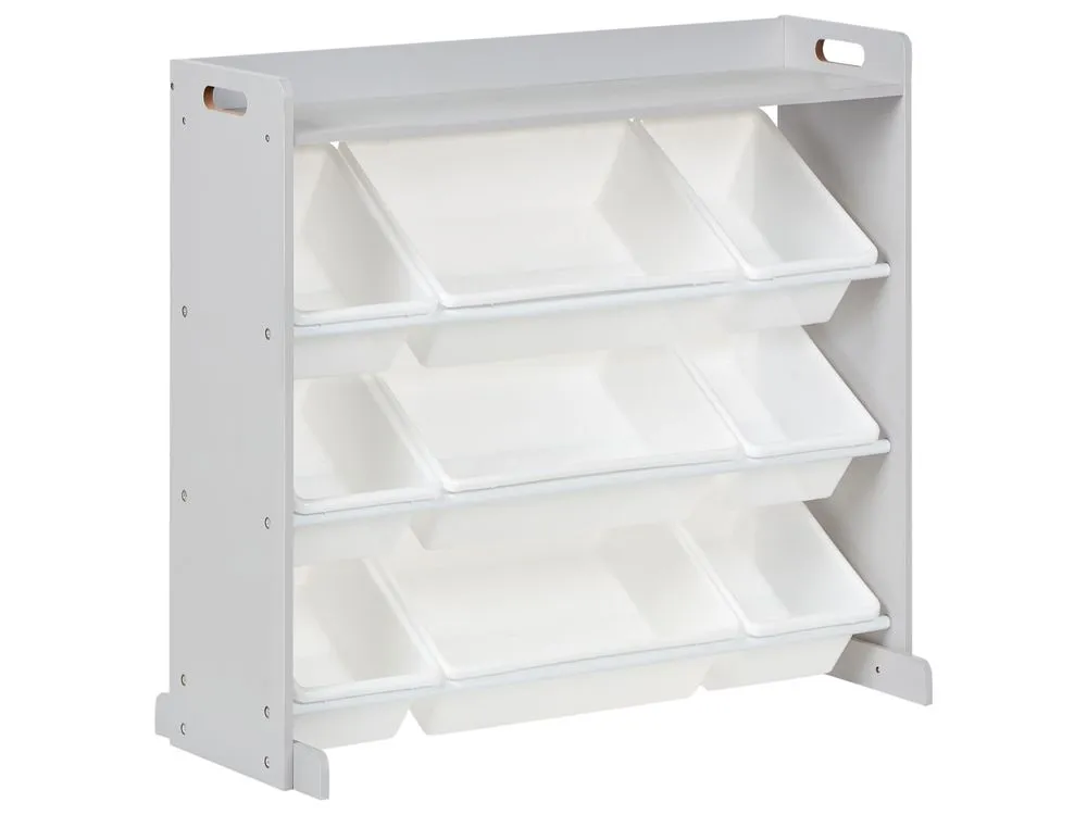 Shelf with 9 Boxes Grey COLLIE
