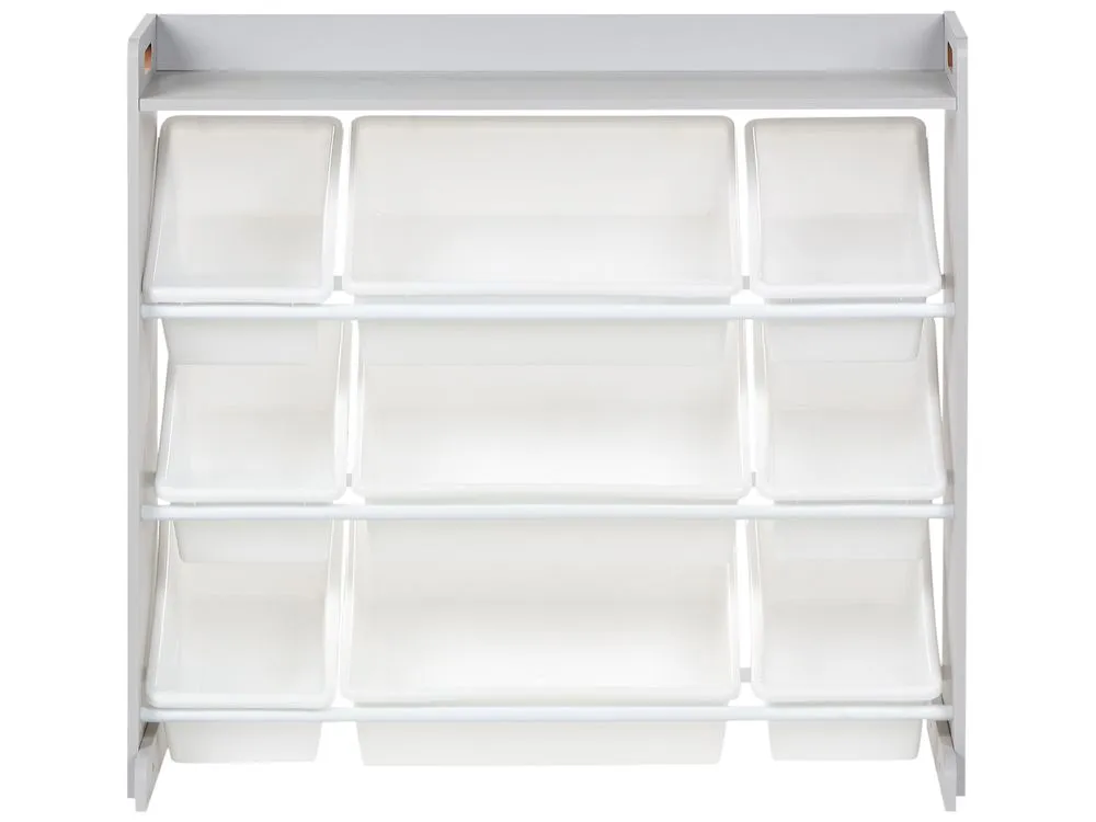 Shelf with 9 Boxes Grey COLLIE