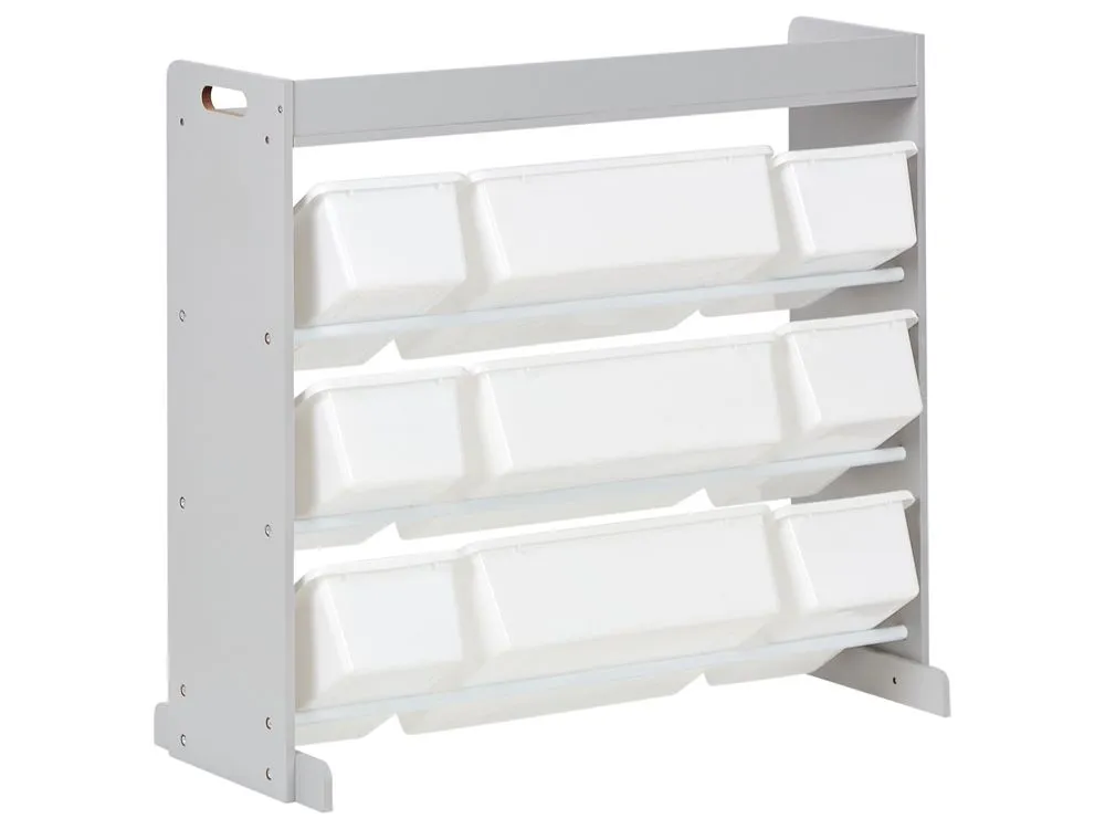 Shelf with 9 Boxes Grey COLLIE