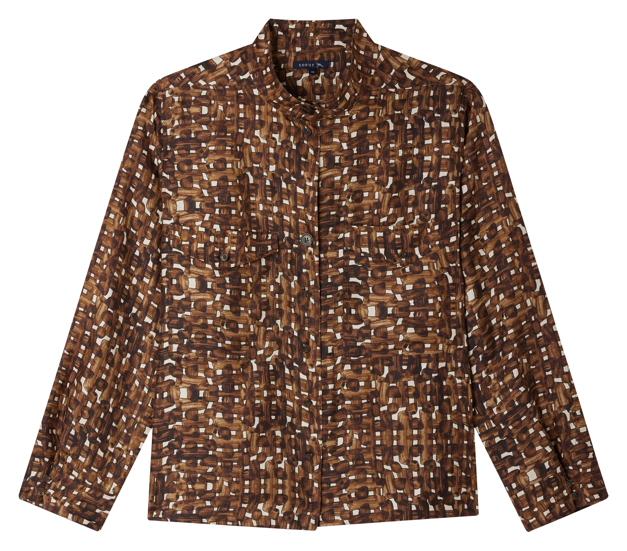  SOEUR   BLOSSOM - Camicia dritta stampata in seta | Multicolore