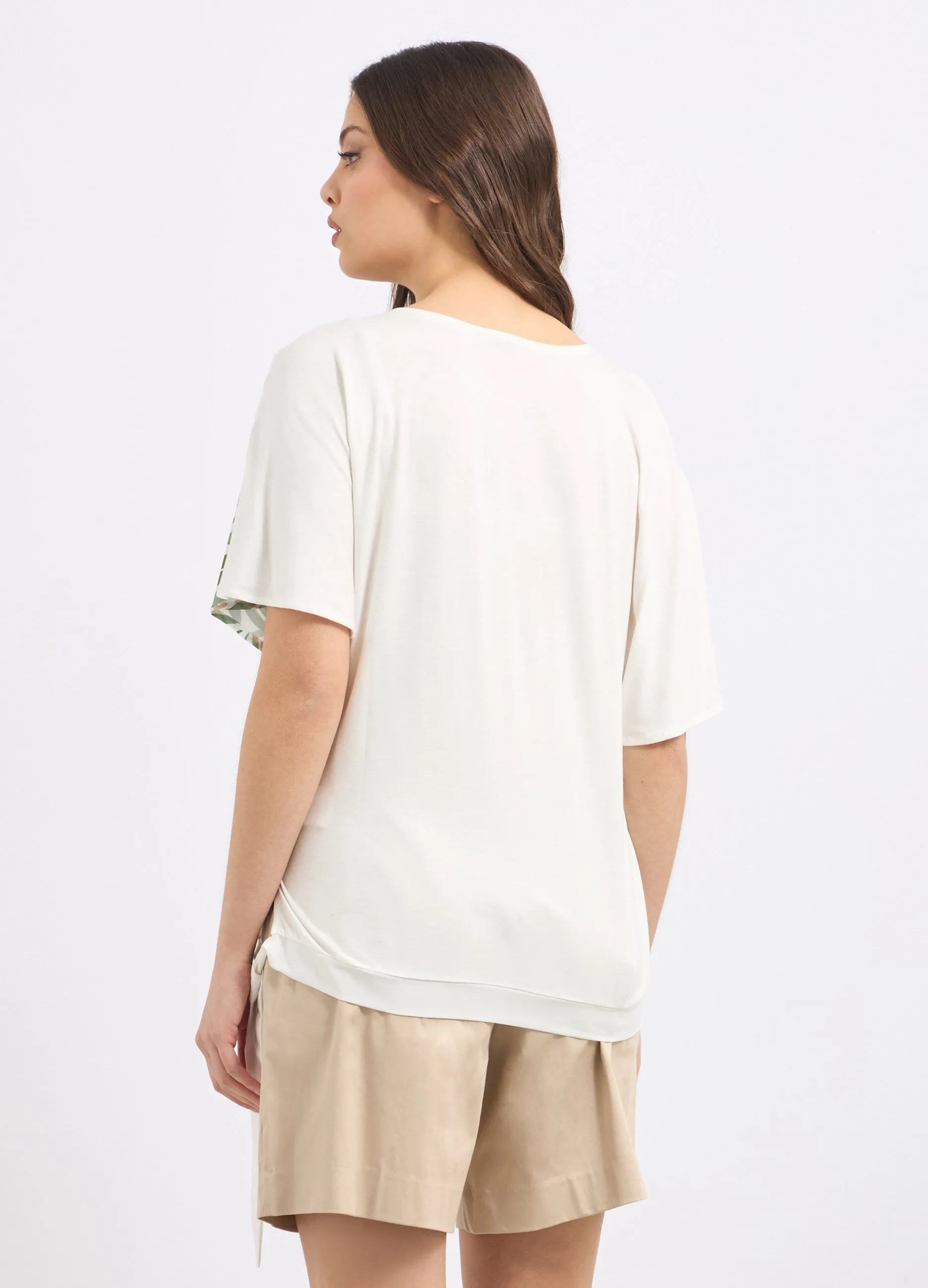 T-shirt in misto viscosa donna