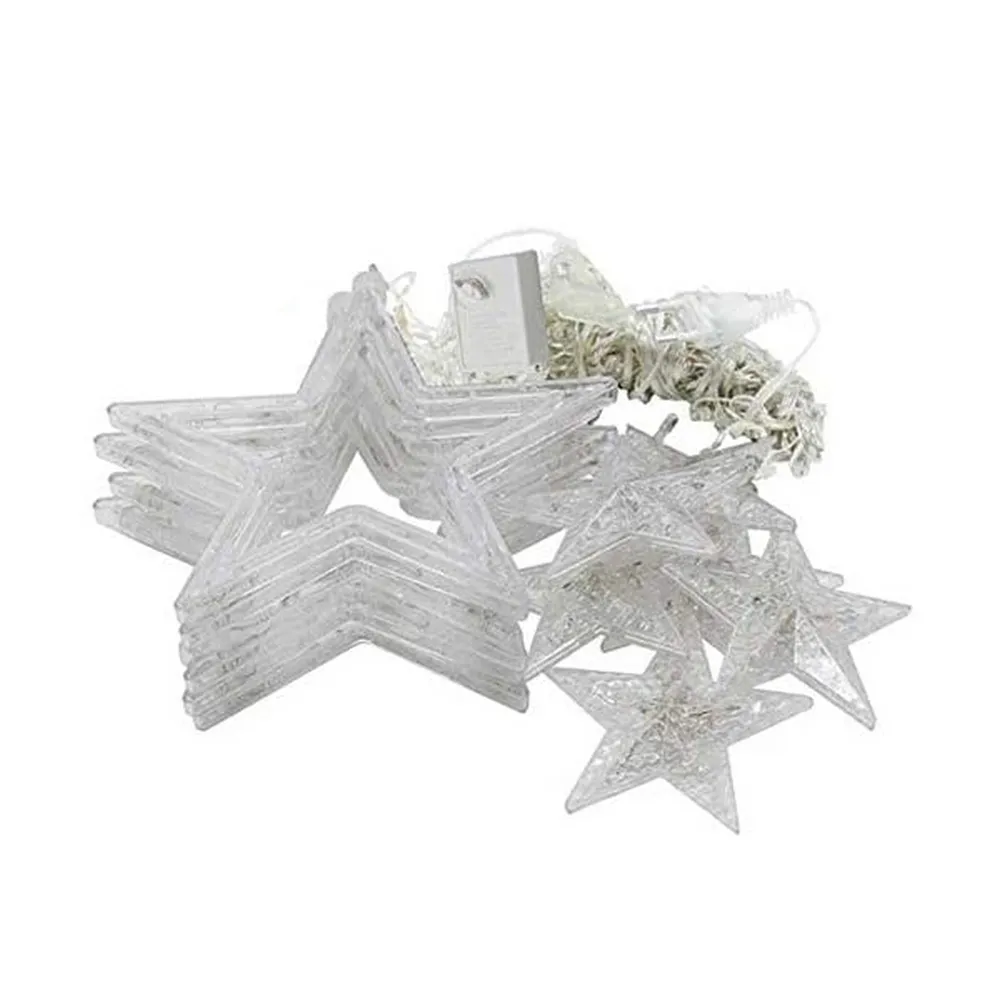 Tenda luminosa con Stelle 4 metri da 230 Led Bianco Freddo Wisdom