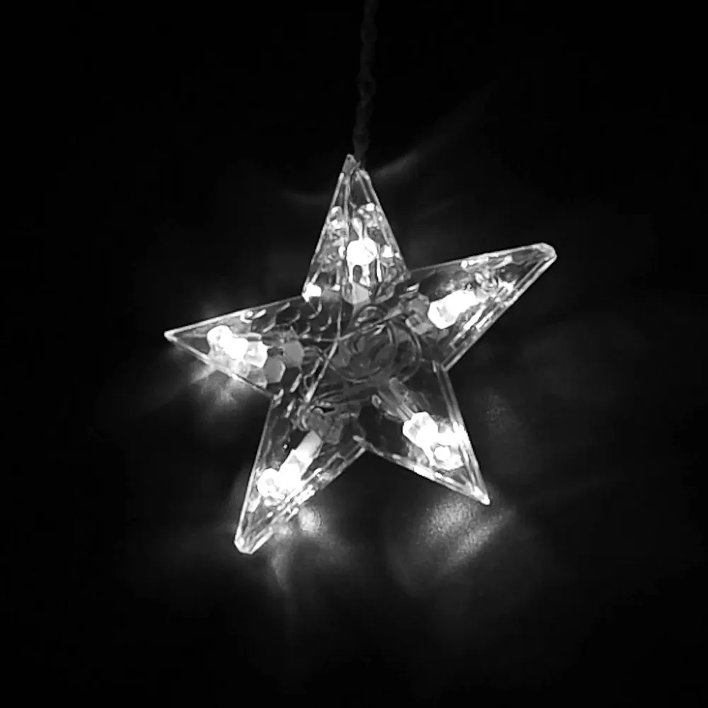 Tenda luminosa con Stelle 4 metri da 230 Led Bianco Freddo Wisdom