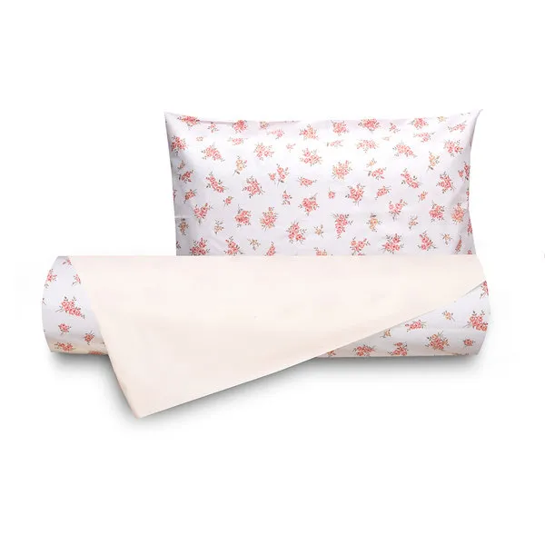 Tendenza floreale Parure copripiumino bifaccia Mazzolin di fiori/naturale cotone singolo