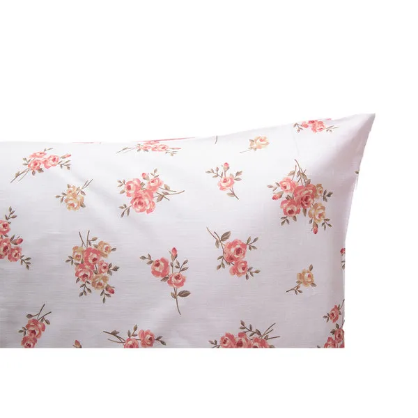Tendenza floreale Parure copripiumino bifaccia Mazzolin di fiori/naturale cotone singolo
