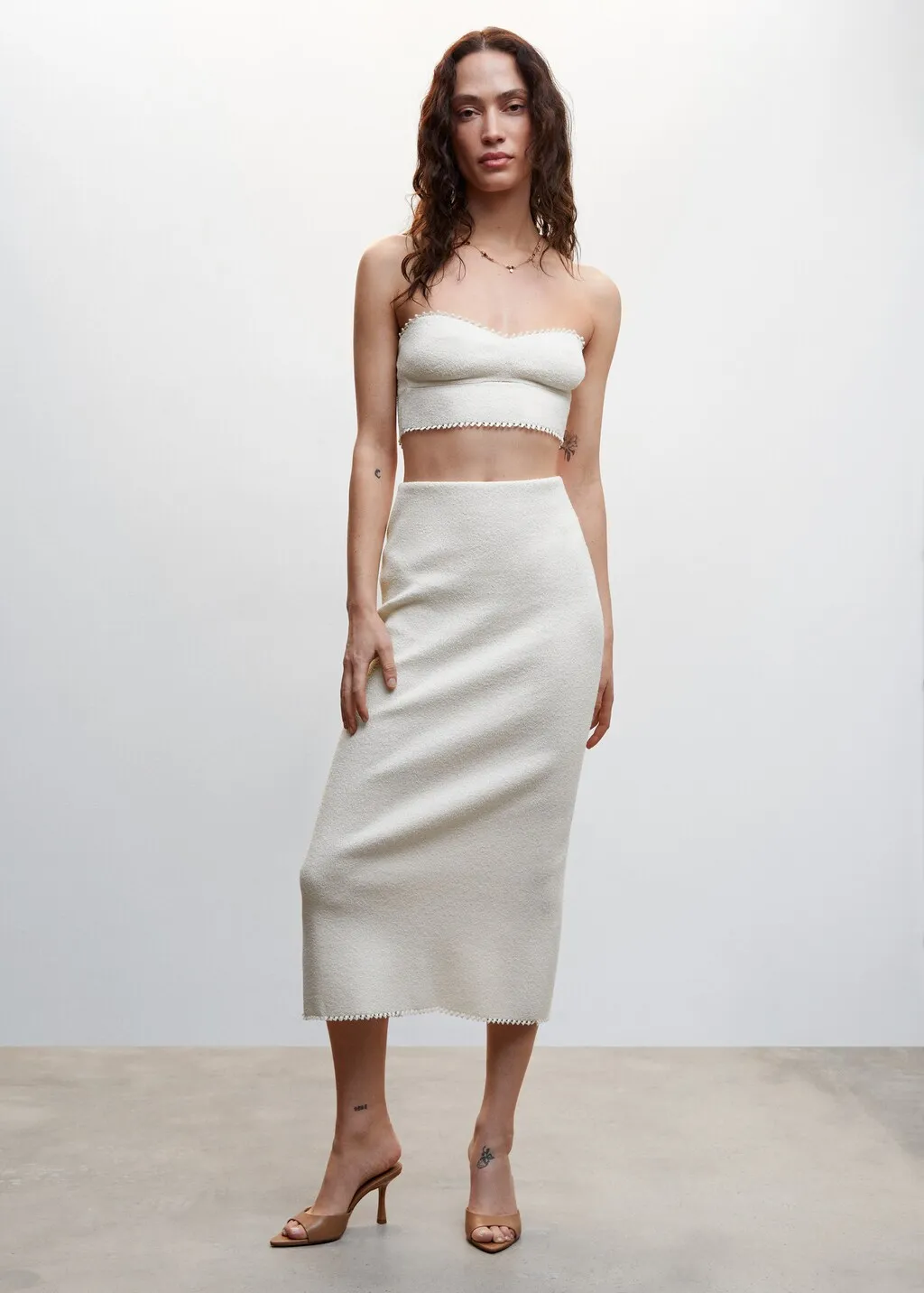 Top crop maglia