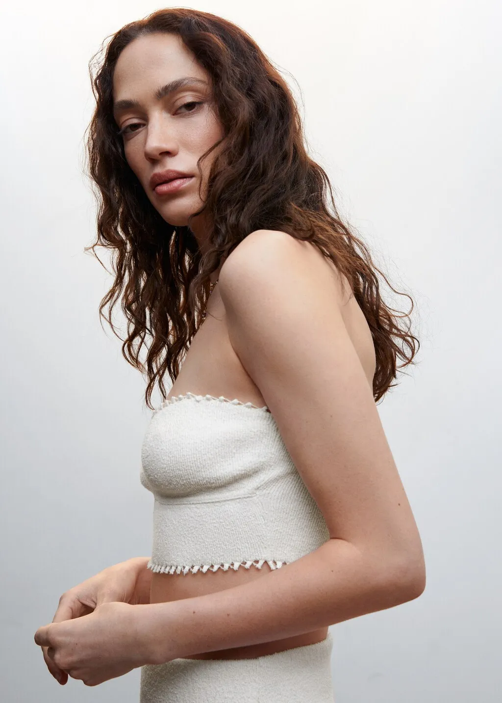 Top crop maglia