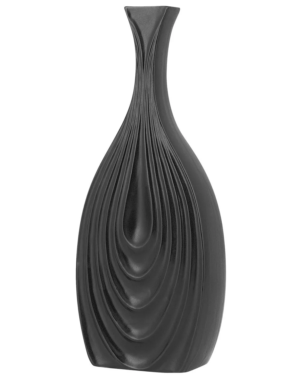 Vaso decorativo THAPSUS Ceramica 39 cm Nero