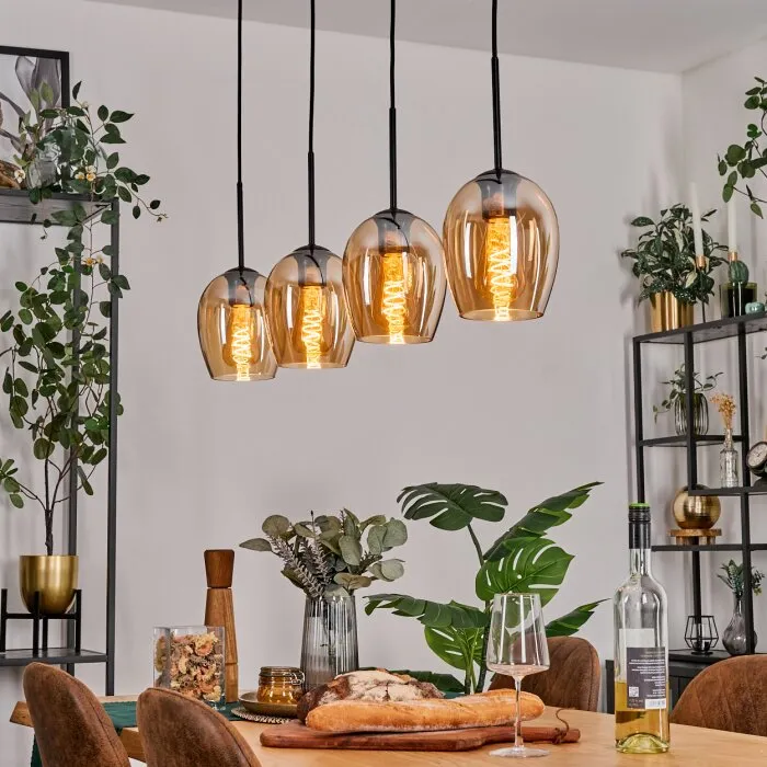 Vevino Lampada a sospensione Nero, 4-Luci