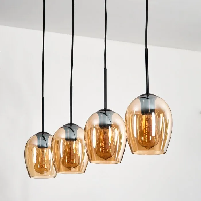 Vevino Lampada a sospensione Nero, 4-Luci
