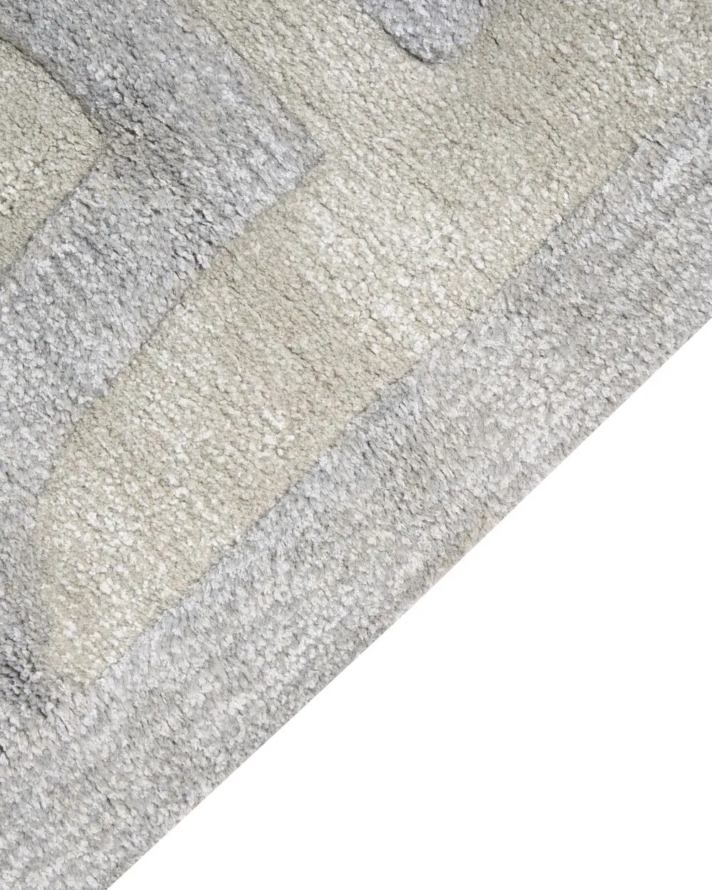 Viscose Area Rug 160 x 230 cm Beige and Grey GWANI