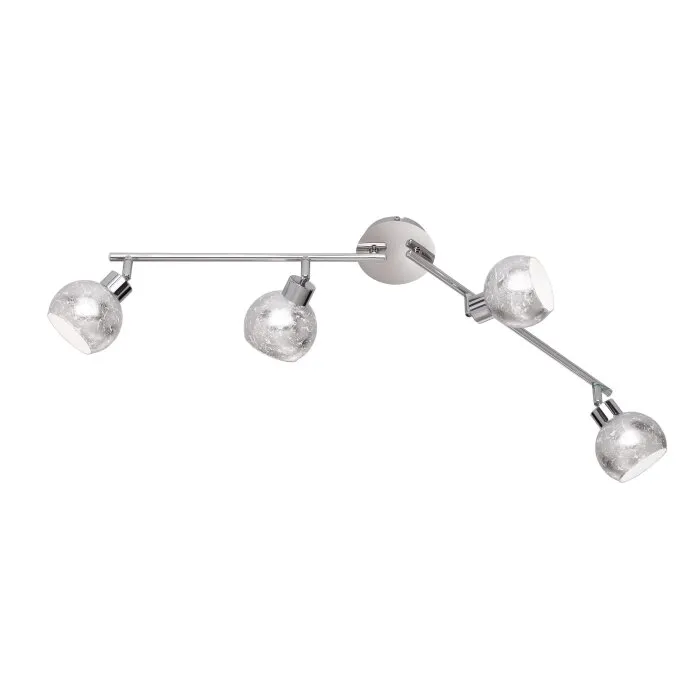 Wofi FARA Plafoniera Argento, 4-Luci