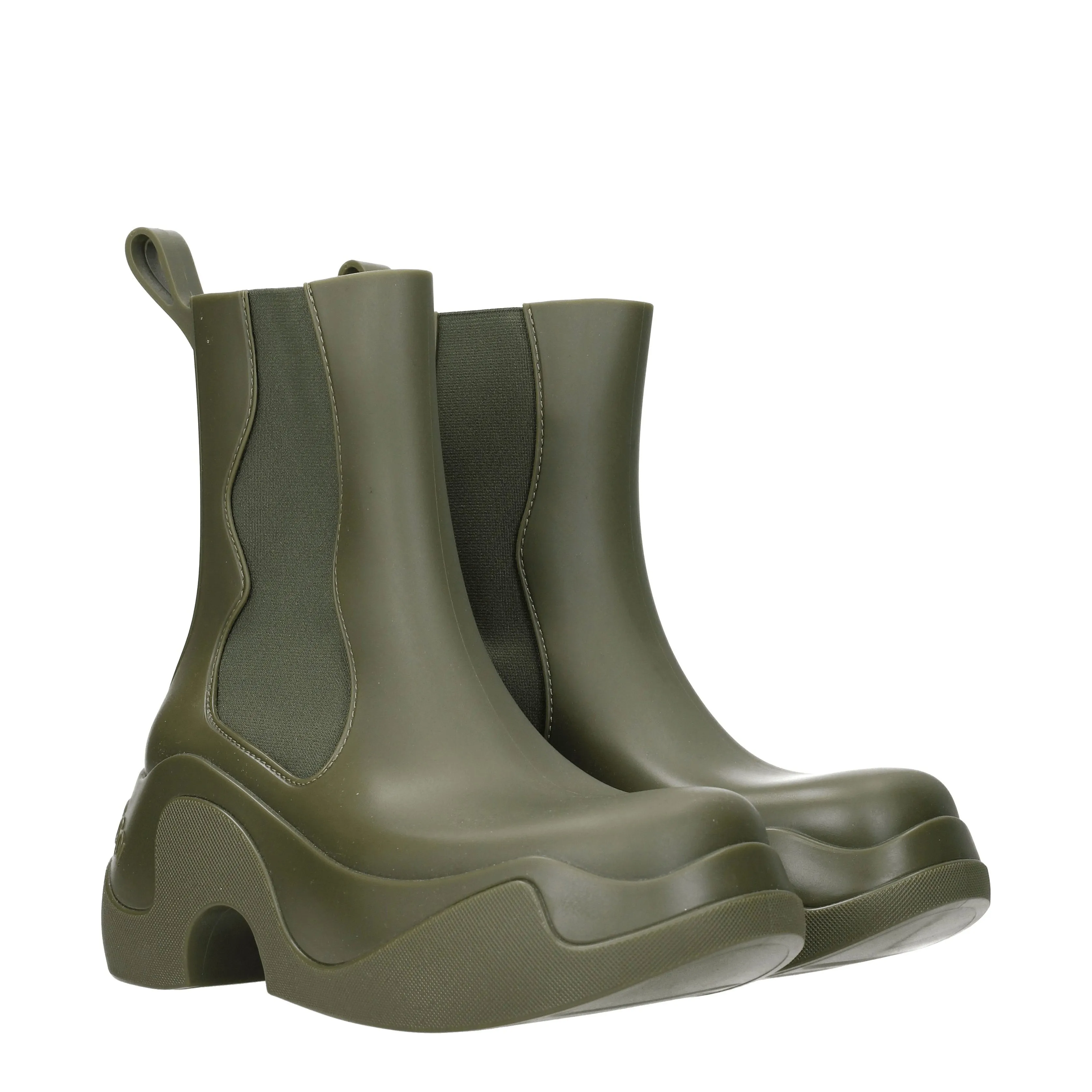 Xocoi Stivaletti Donna PVC Verde/Oliva